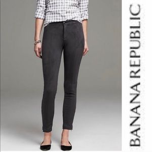 Banana Republic Gray Faux Suede Legging 4 Petite